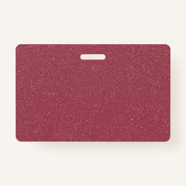 Tarjeta De Identificación Customizable Rose Gold Glitter Badge (Anverso)