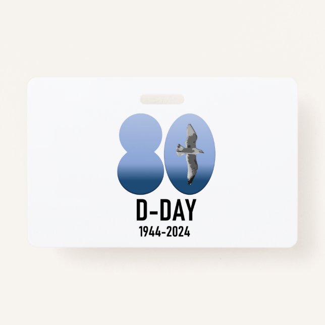 Tarjeta De Identificación D-Day 80 - 1944-2024 (Anverso)