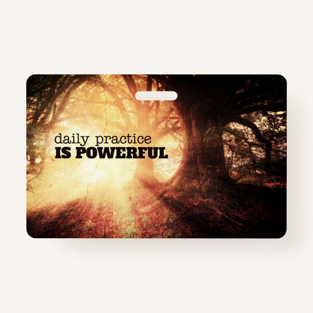 Tarjeta De Identificación Daily Practice (Anverso)