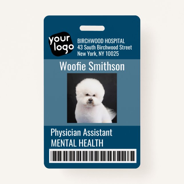 Tarjeta de identificación de asistente de médico p (Anverso)