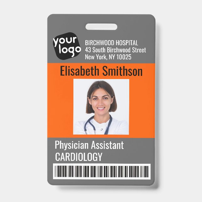 Tarjeta de identificación de asistente personal mé (Parte frontal)