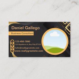 Tarjeta de identificación de consultor de negocios