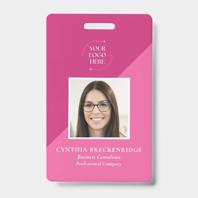 Tarjeta de identificación de empleado con foto (Parte frontal)