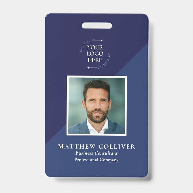 Tarjeta de identificación de empleado con foto (Parte frontal)