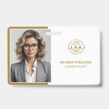 Tarjeta de identificación de empleado de empresa m