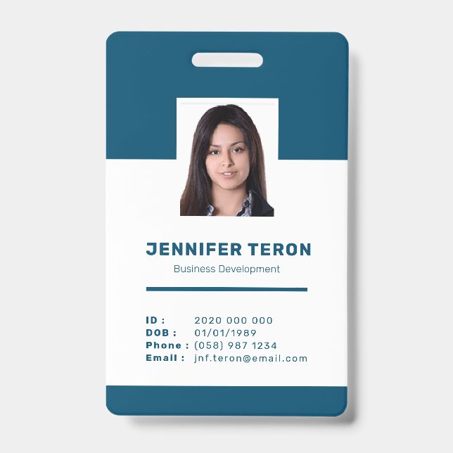 Tarjeta de identificación de empleado de la Marina (Front)