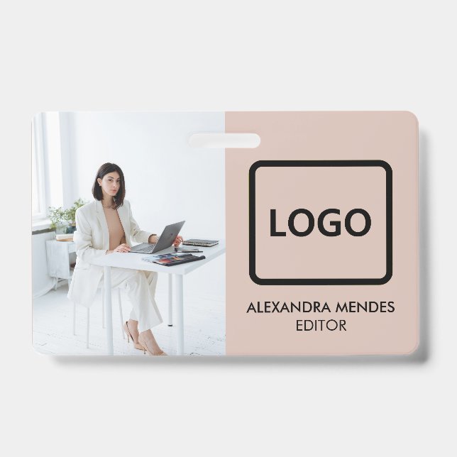 Tarjeta de identificación de empleado Empresa mini (Parte frontal)
