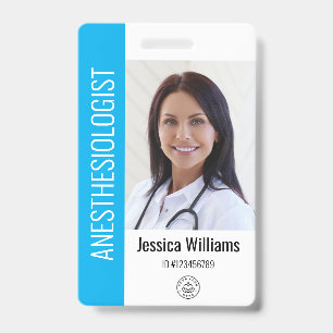 Tarjeta de identificación de empleado médico del h