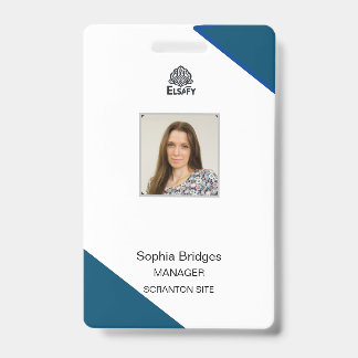 Tarjeta de identificación de empleado personalizab