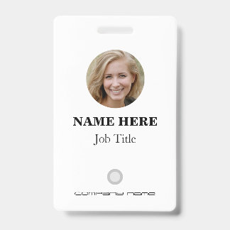 Tarjeta de identificación de empleado personalizad