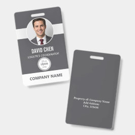 Tarjeta de identificación de empleado personalizad