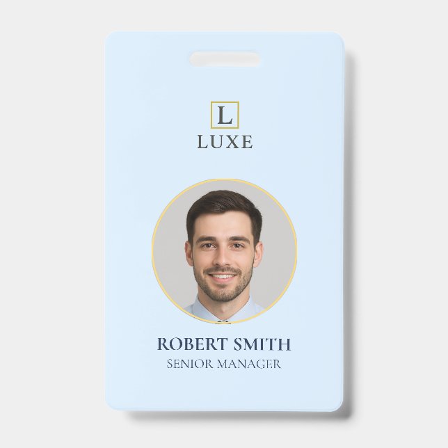 Tarjeta de identificación de empleado personalizad (Anverso)