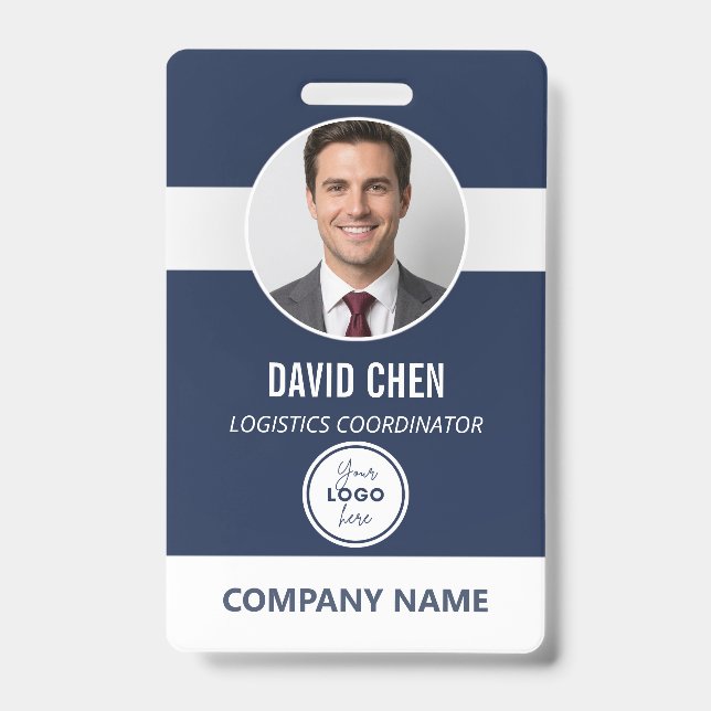 Tarjeta de identificación de empleado personalizad (Parte frontal)