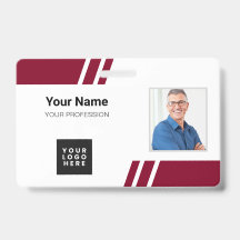 Tarjeta de identificación de empleado personalizad