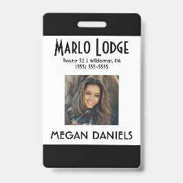 Tarjeta de identificación de empleado personalizad