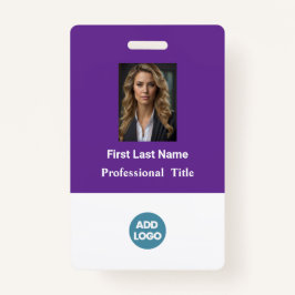 Tarjeta de identificación de empleado personalizad