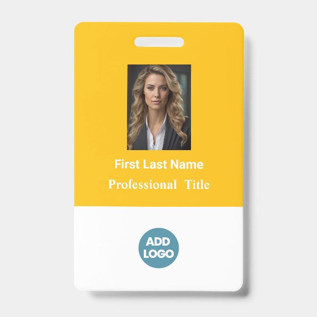 Tarjeta de identificación de empleado personalizad (Front)