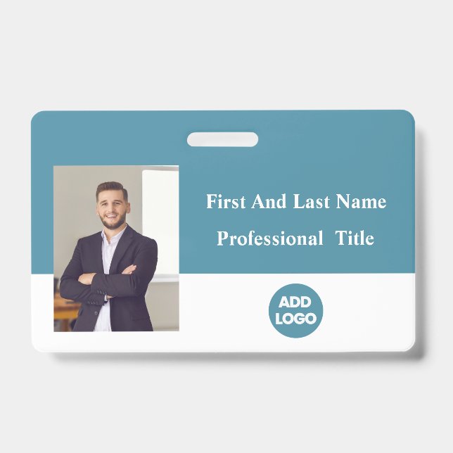 Tarjeta de identificación de empleado personalizad (Parte frontal)