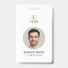 Tarjeta de identificación de empleado personalizad