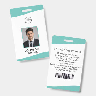 Tarjeta de identificación de empleado personalizad