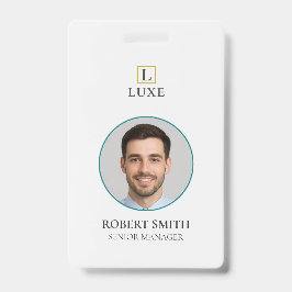 Tarjeta de identificación de empleado personalizad