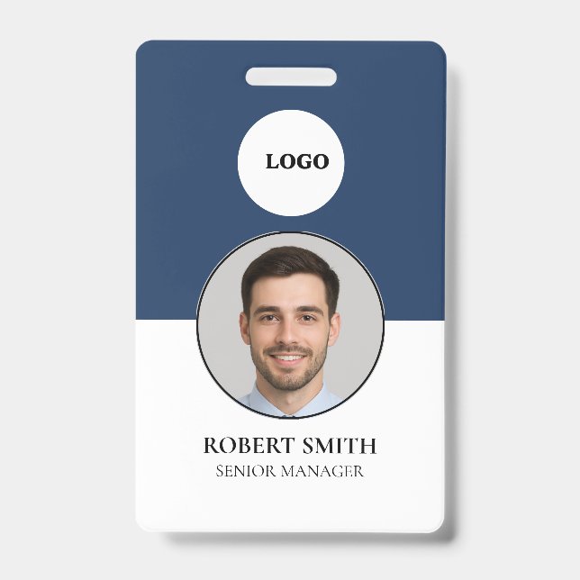 Tarjeta de identificación de empleado personalizad (Anverso)