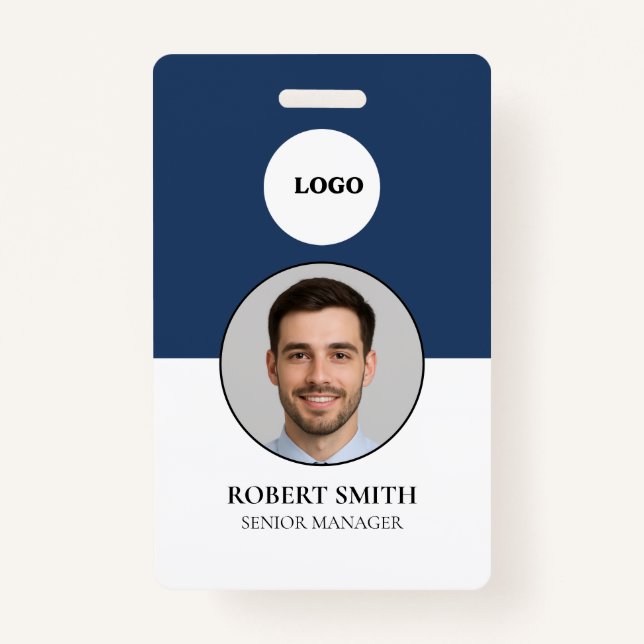 Tarjeta de identificación de empleado personalizad (Anverso)