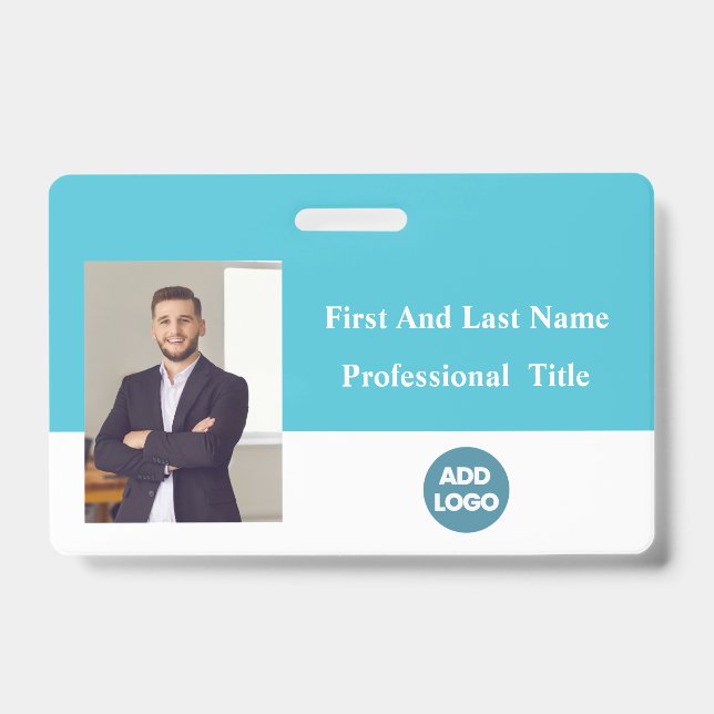 Tarjeta de identificación de empleado personalizad (Parte frontal)