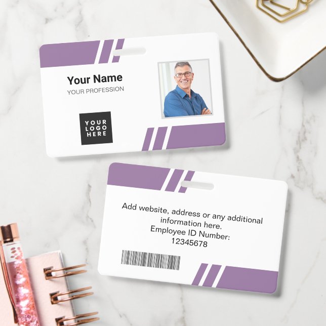 Tarjeta de identificación de empleado personalizad (Oficina)