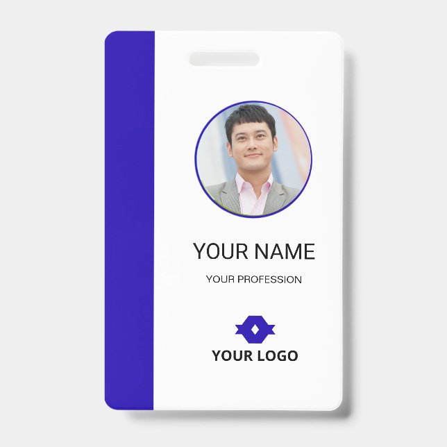 Tarjeta de identificación de empleado personalizad (Parte frontal)