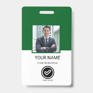 Tarjeta de identificación de empleado personalizad