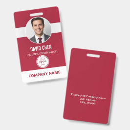 Tarjeta de identificación de empleado personalizad