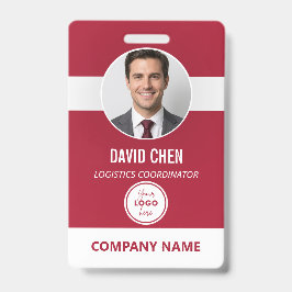 Tarjeta de identificación de empleado personalizad