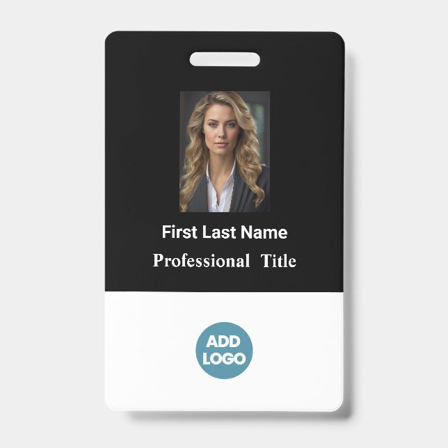 Tarjeta de identificación de empleado personalizad (Front)