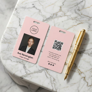 Tarjeta de identificación de empleado personalizad