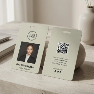 Tarjeta de identificación de empleado personalizad