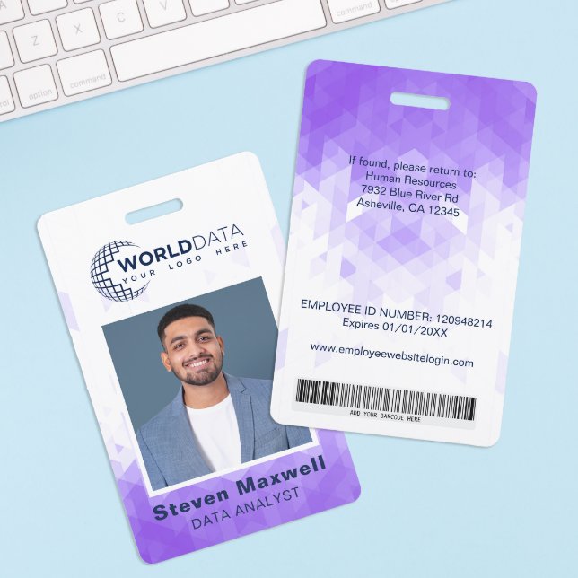 Tarjeta de identificación de empleado personalizad (Subido por el creador)