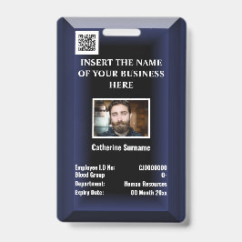 Tarjeta de identificación de empleado personalizad