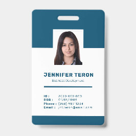 Tarjeta de identificación de empleado personalizad