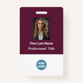 Tarjeta de identificación de empleado personalizad