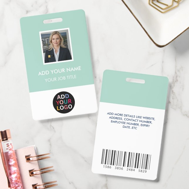 Tarjeta de identificación de empleado personalizad (Oficina)