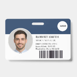 Tarjeta de identificación de empleado personalizad