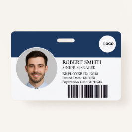 Tarjeta de identificación de empleado personalizad