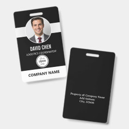 Tarjeta de identificación de empleado personalizad
