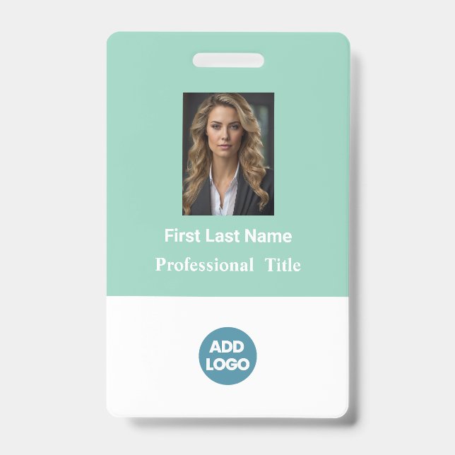 Tarjeta de identificación de empleado personalizad (Front)