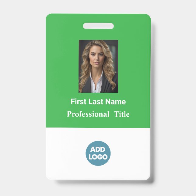 Tarjeta de identificación de empleado personalizad (Front)