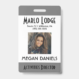 Tarjeta de identificación de empleado personalizad