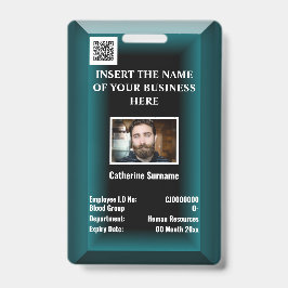 Tarjeta de identificación de empleado personalizad