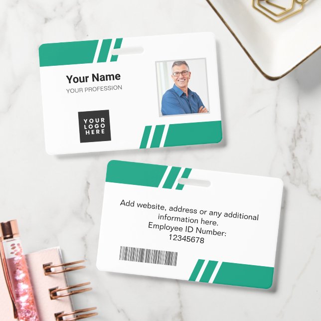 Tarjeta de identificación de empleado personalizad (Oficina)