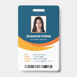 Tarjeta de identificación de empleado personalizad